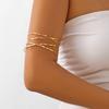 Multilayer Coil Adjustable Snake Armband Gold Hyperbolic Cuff Bangle Open Arm Bangles  Evening Wear