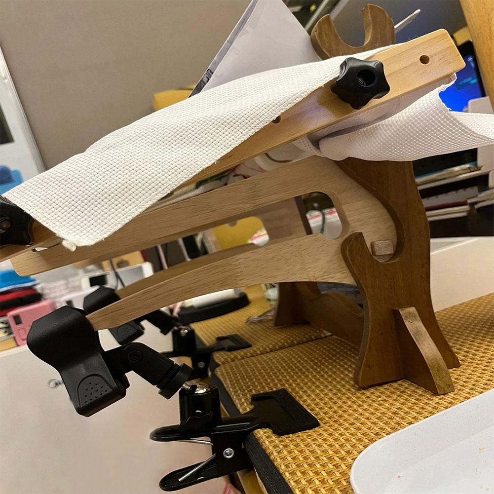 2 Stück Kreuzstich-Klammer Nicht rutschende Tischkanten-Stickerei-Klammer Verstellbar 360 Grad Drehung Metall-Kamera-Halter Klemme auf Schreibtischständer