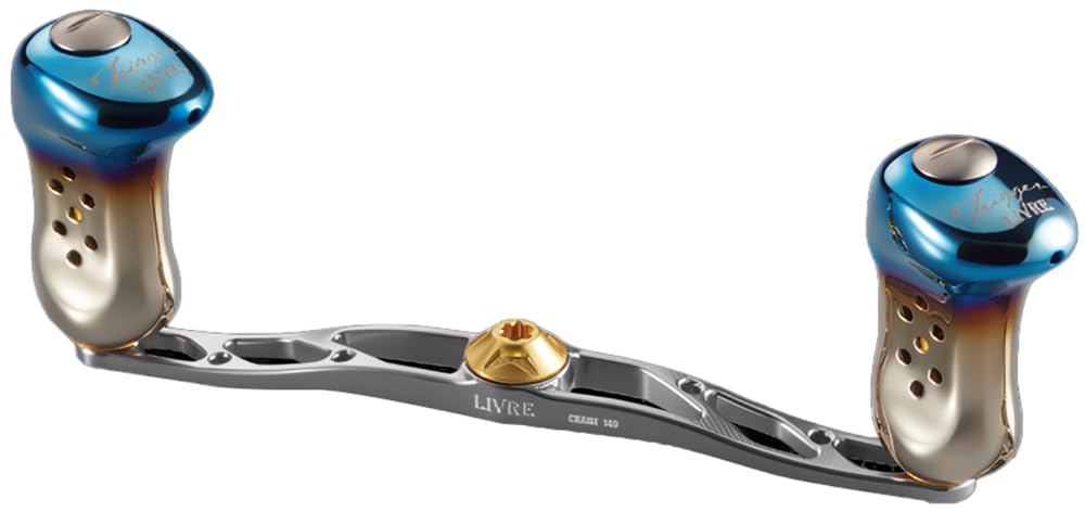 LIVRE 11934 Crank 140 with Trigger for Kurodai Kobo Titanium Gold (CRANK 140) Knob, (with Drag), & FKKK140-TR-TIG
