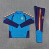 Adult National Team Soccer Training Jerseys Long Sleeve Half Zip Cotton Blend Sports Wear