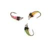 6PCS Bead Head Ice Silk Nymph Fly Fishing Lure, Sharp High Carbon Hook Sinking Bait for Trout Minnow Panfish