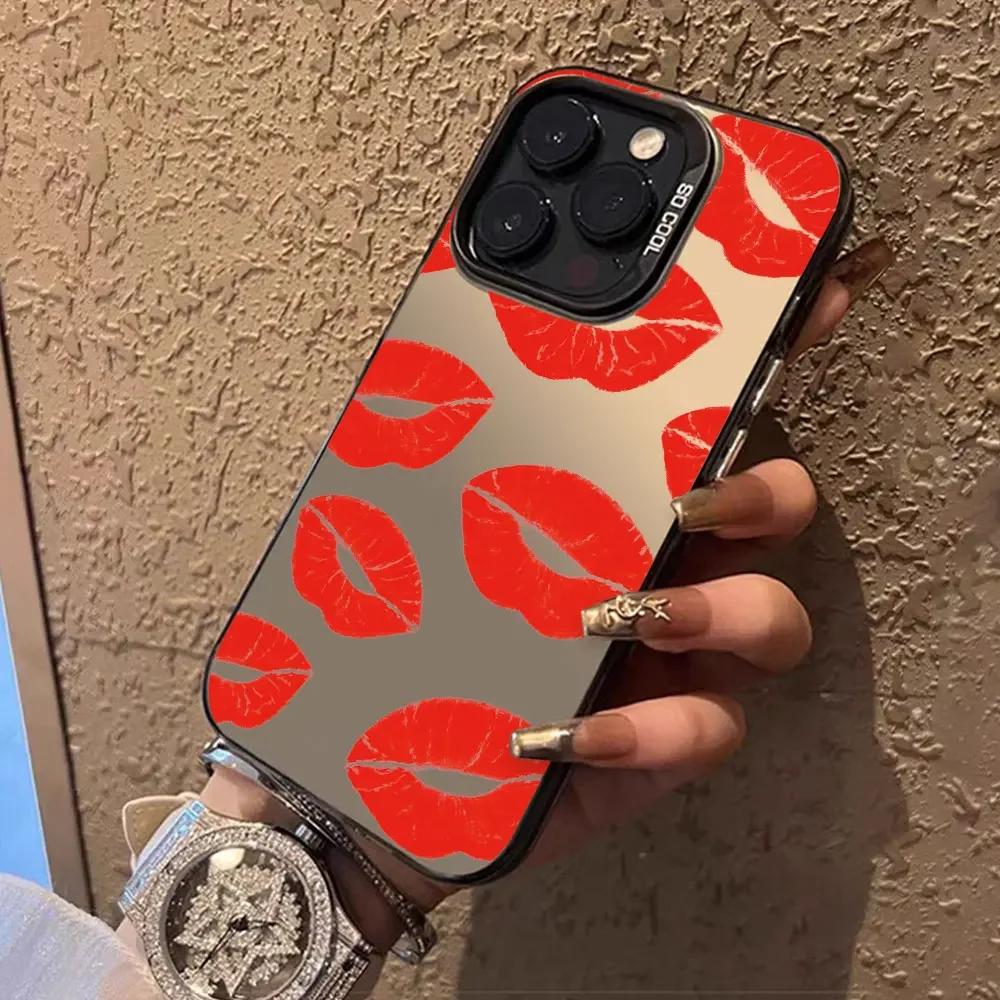 Red Lips Case For Tecno Spark Go 2024 2023 2022 2021 Spark 20 10 Pro 10 10C 20C 6 Go KE5 Phone Cover For Tecno Spark 8C 9 Fundas