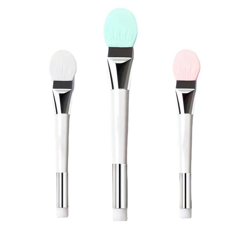 Double Head Silicone Mask Brush Soft Head Apply Mud Film with DIY Mask Brush