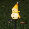Christmas snowman ground mounted solar outdoor waterproof lawn light courtyard festive atmosphere decoration warm night light