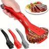 2-in-1 Stainless Steel and Silicone Kitchen Tongs BBQ Spatula and Tongs Non-Stick Utensils for Pancakes Fish Bread Kitchen Tools
