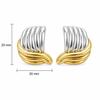 Stylish Gold and Silver Wing Earrings: Stainless Steel High-End Design
