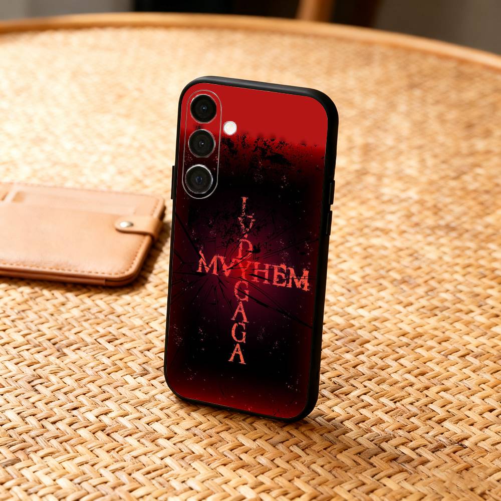 Singer L-Lady G-Gaga Mayhem Phone Case For Samsung A73,72,71,53,52,51,22,91,80, Soft Black Cover