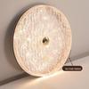 Modern Italian Minimalist Ceiling Light, Walnut Finish, Full Spectrum Eye Protection for Bedroom & Study