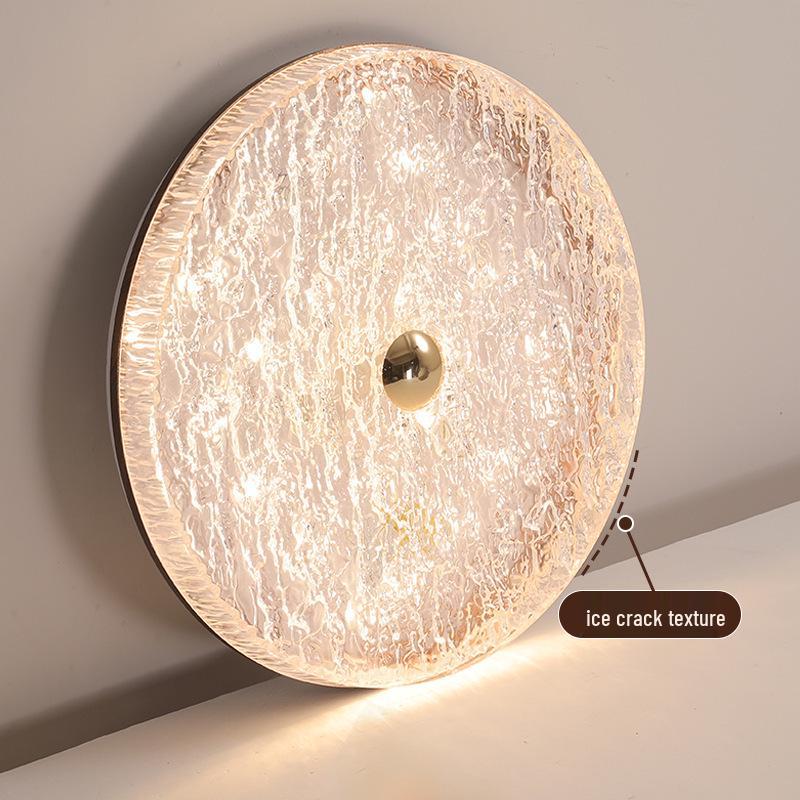 Modern Italian Minimalist Ceiling Light, Walnut Finish, Full Spectrum Eye Protection for Bedroom & Study