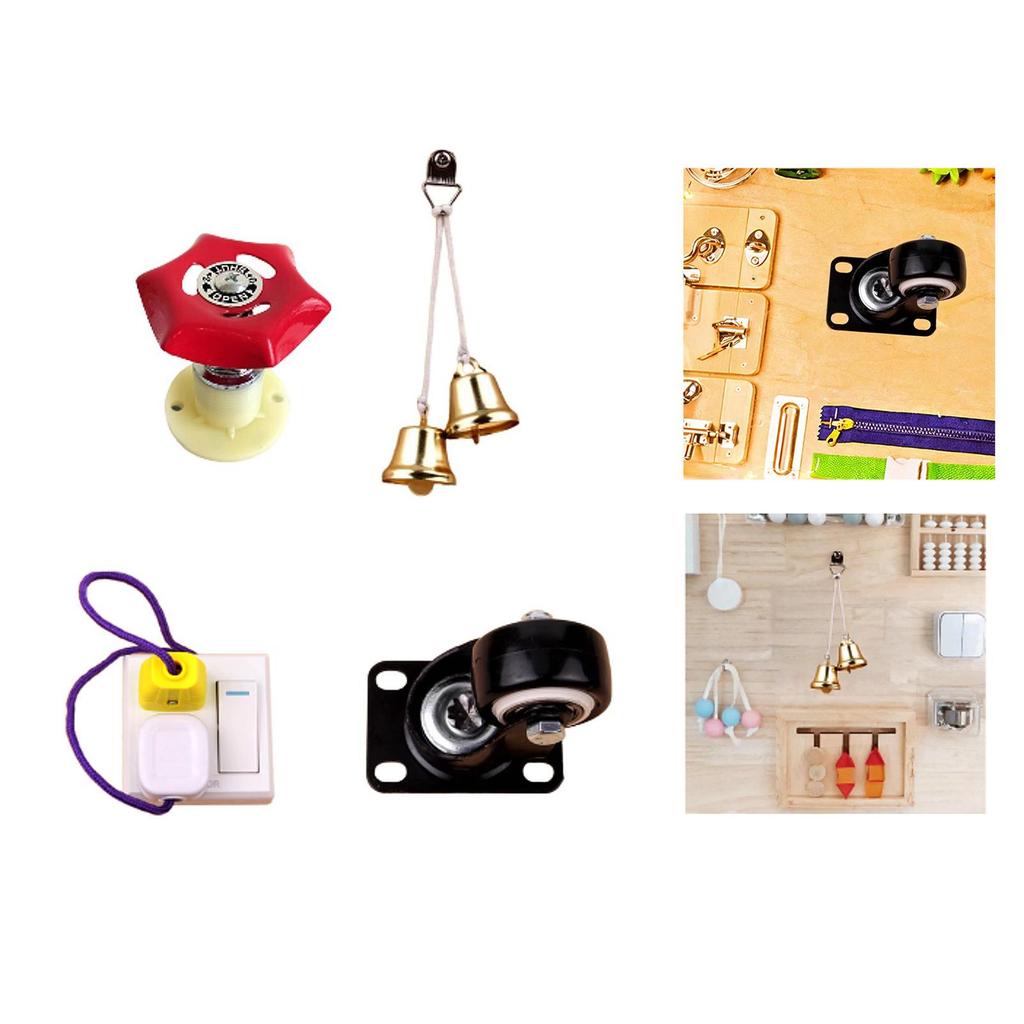 Accessories for Sensory Toy Activity Board with DIY Pieces, Educational Material And Game to Foster