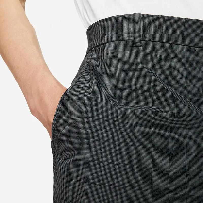 Nike Plaid Straight Leg Casual Shorts Men shorts Black DA2912-010