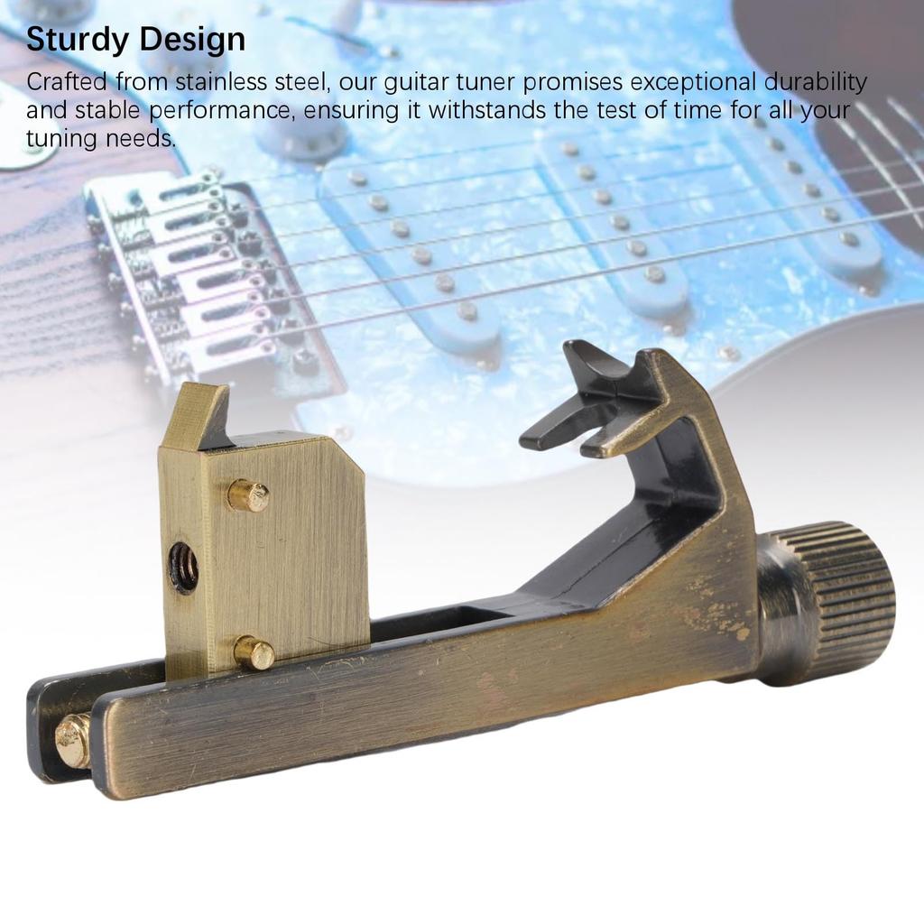Fockety Octave Calibration Stainless Steel Guitar Intonation Adjuster for Electric Guitar Tuning with Precision Pitch Portable and Durable for Indoor