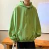 Herren Weinrot Plus Samt Kapuzenpullover - Lässige Lockere Herbst/Winter Oberbekleidung