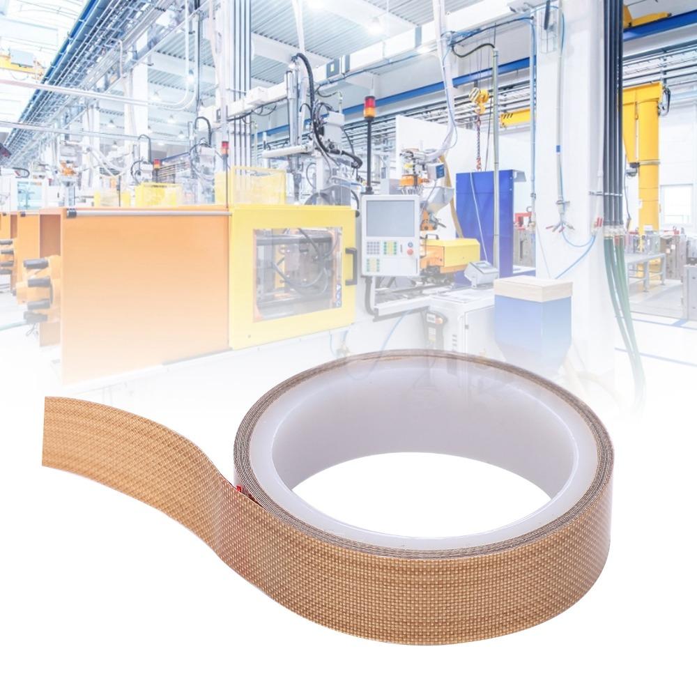 PTFE Coated Fiberglass PTFE Tape 2-inch x 33 Feet x 0.18mm 1 inch x 33 ft x 0.18mm High Temperature Tape Brown Silicone Adhesive