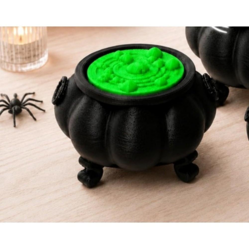 Novelty Halloween Ornaments Decoration 3D Printed Pumpkin Statue Funny Witch Pot Sculpture Fidget Clicker Halloween Party