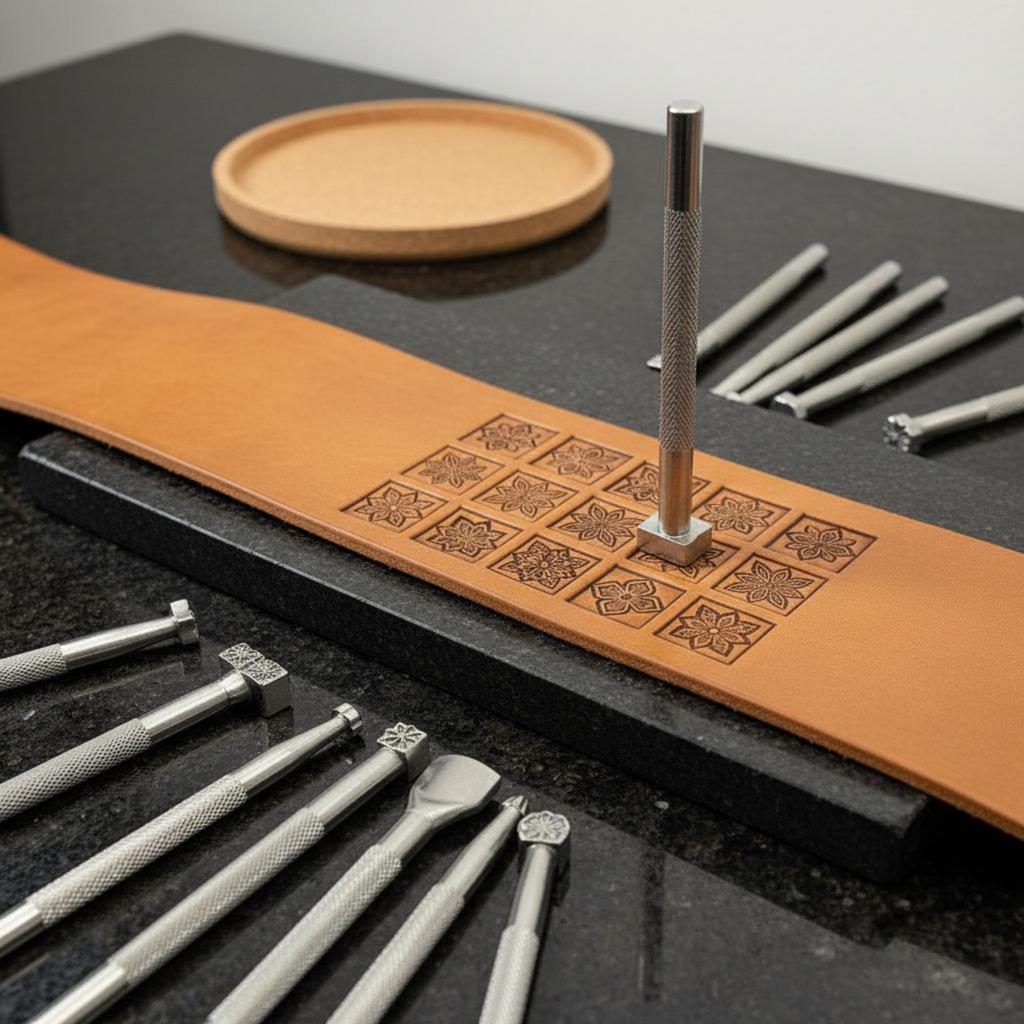 20 Pieces Leather Stamping Tool Set Various Designs Leather Stamp Set Saddle Making Stamp Tools Long-Lasting Metal for Beginners