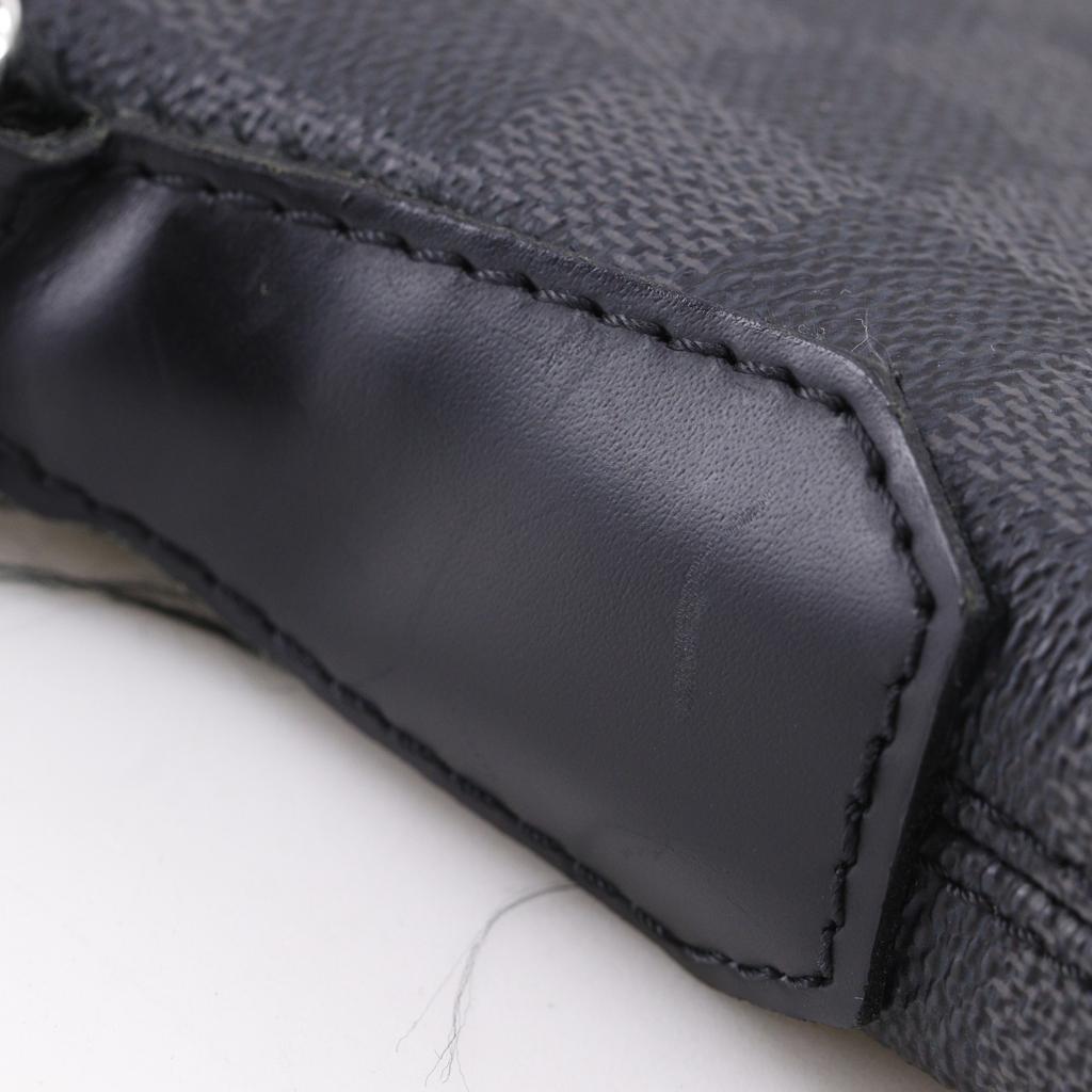 LOUIS VUITTON Nick PM Shoulder Bag N41211 black Damier Grafitto Canvas mens Used