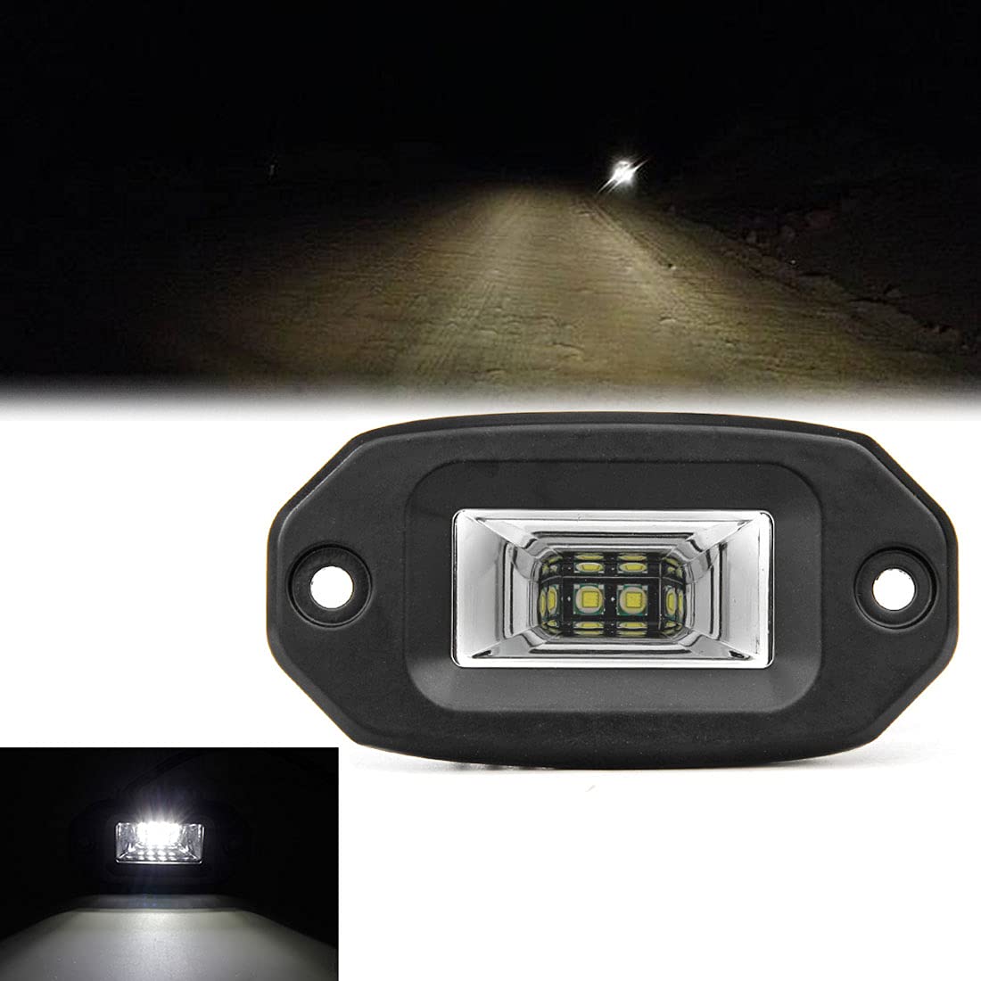 

CLOWICSR 20 Вт 4 светодиодных рабочих фонаря, только для встраивания, заливающий свет, рабочий свет, вспомогательный 20W белый