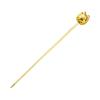 1PCS Stainless Steel Cocktail Sticks Golden Fruit Sticks Reusable Drink Picks Martini Picks Toothpicks for Drinks