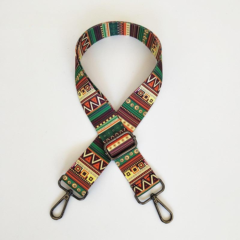 New Ethnic Style Series Women's Bag Shoulder Strap Accessories Adjustable Wide Shoulder Strap Color Bag Versatile Webbing