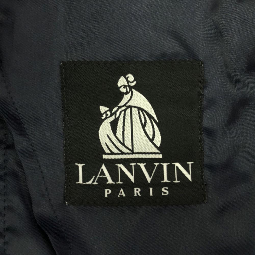 LANVIN 90s tailored jacket 46-34 Navy Old Men's Used
