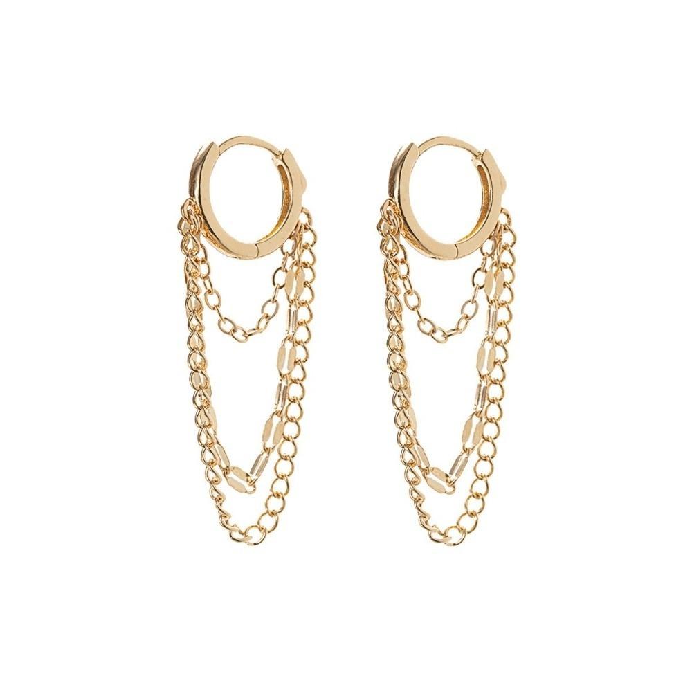 Hypoallergenic Chain Earrings Tassel Dangle Drop Earrings Fashion Hoop Earrings  Daily Wear