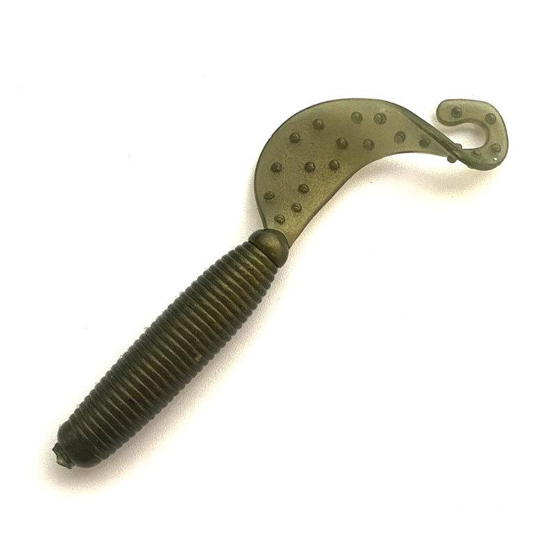 Fabrik Luya Köder Großer Schwanz 5/6/7 cm Mit Bohnenlocke Schwanz Made In China Einzelner Schwanz Barschmaul Weicher Köder Kunstköder