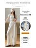 Women's Spring 2026 High-Waisted Lace-Up Wide-Leg Pants - Slimming, Casual, Floor-Length Scythe Style