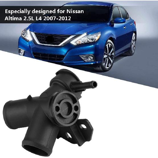 21501-9HA0A Inline Radiator Filler Neck, Keenso Car Radiator Filler Neck Water Outlet Flange for Nissan Altima 2.5L L4 2007-2012