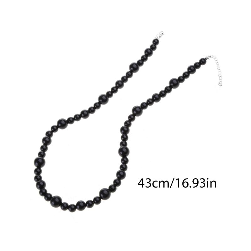 Naszyjniki Łańcuszki Naszyjnik z Imitacji Pereł Damski Naszyjnik z Łańcuszka Pereł Choker Biżuteria Idealny Prezent dla Dziewczyny Kobiety