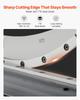 Guillotine Shear, 500 Mm Bed Width Benchtop Cutter, Manual Hand Plate Shear for Metal Sheet Processing, with Q235 Material, High Precision, Stand, for