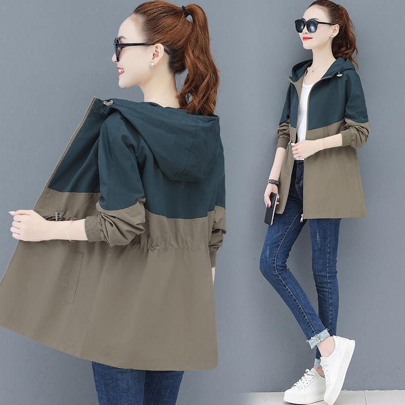 New Spring Autumn Trench Coat Women Clothes Slim Long-Sleeved Short Windbreaker Casual Outwear Female Tops Lining