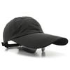 Hat solid color quick-drying foldable baseball cap outdoor sunscreen glasses integrated extended brim sunshade cap