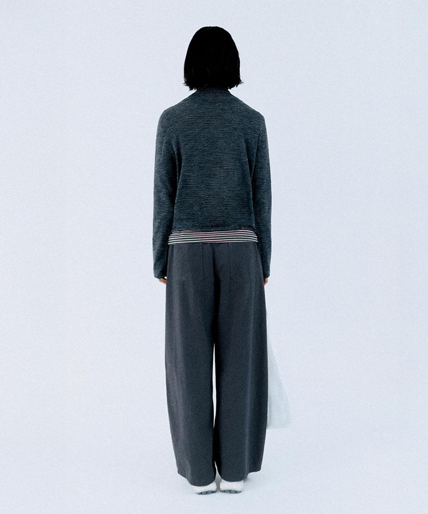Monokeulom Dew Wholegarment Pullover (Charcoal)