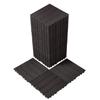 Interlocking Deck Tiles, 36 Pack,11.6"x11.6" 36 Sq. Ft Plastic Waterproof Outdoor Flooring All Weather Use