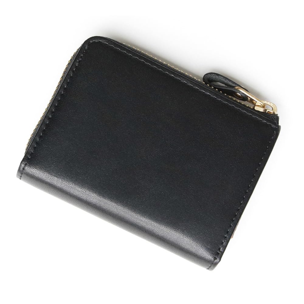 Official SATTO L Mini Wallet with Zipper That Prevents Bills from Satto Brand Bifold Tochigi Card Accordion Coin Key Bellvo L-shaped Folding. Wallet,