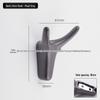 Aluminum Alloy Door Hook: Single/Double Wall, Bathroom & Kitchen Clothes Hanger