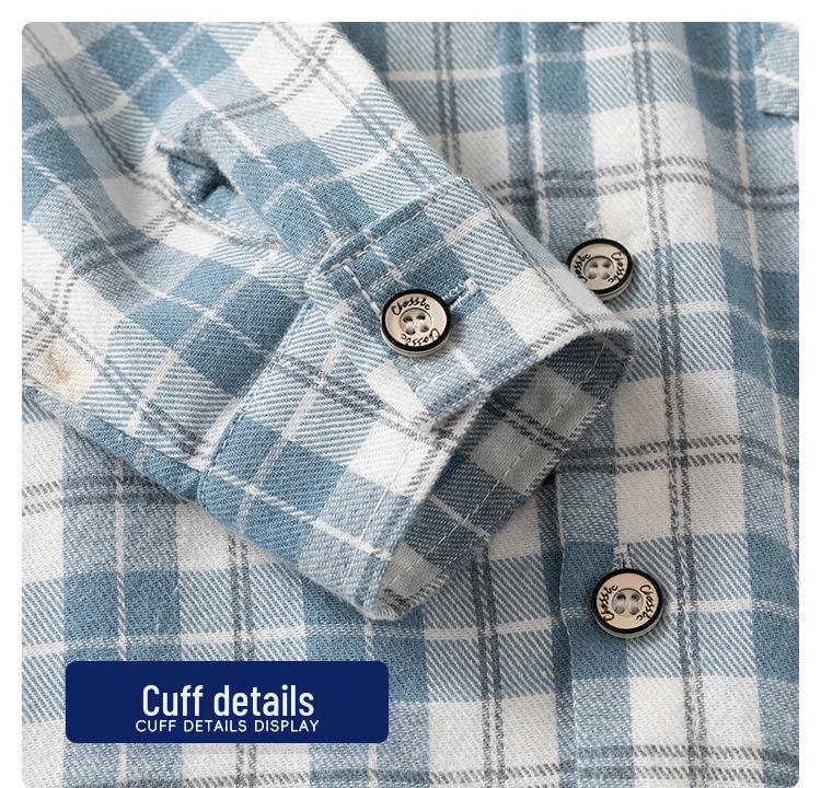 Korean-Style Boys' Hooded Plaid Shirt, Long-Sleeved Children's Clothing, 2026 New Arrival