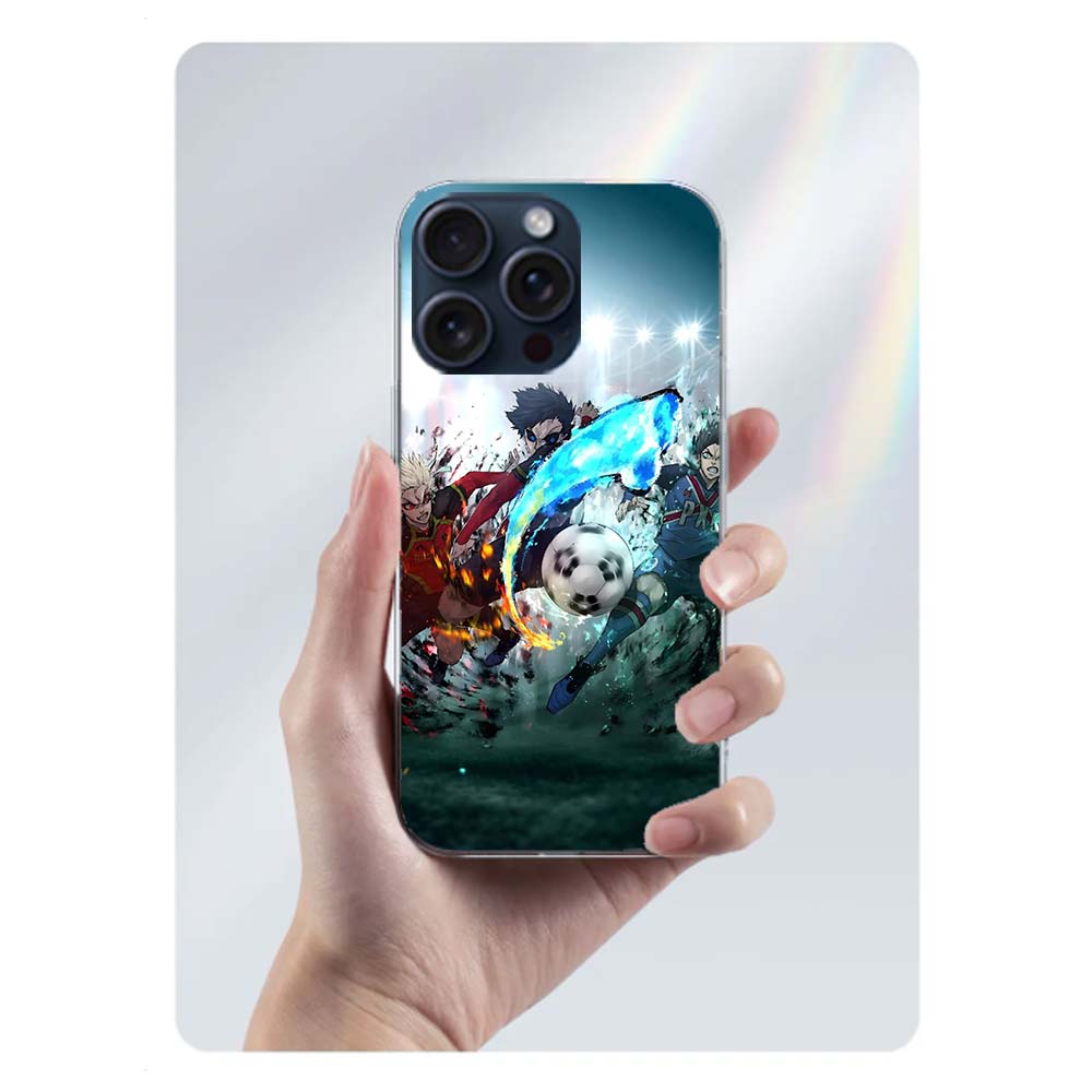 Blue Lock Anime Clear Phone Case For Iphone 17 Air 16 Pro Max 15 Pro 14 Plus 17E 16E 11 13 12 Mini Cover Cases Fundas Cell TPU C
