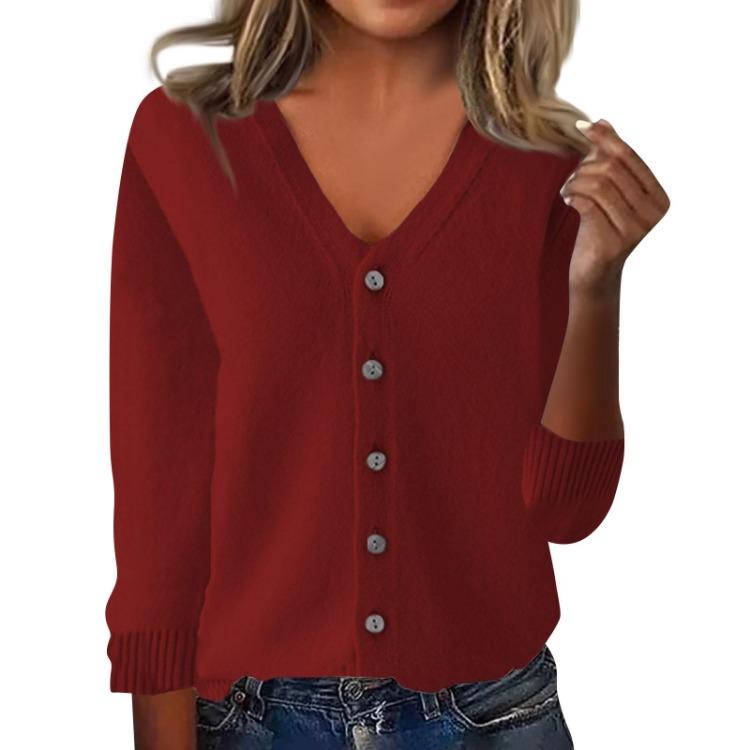 Women Casual Long Sleeve Knit Cardigan Loose Fit Fashion Top Jacket