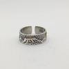 Adjustable Open Ring Set Couples Vintage Geometric Ox Design Plated Unisex Fashion Jewelry