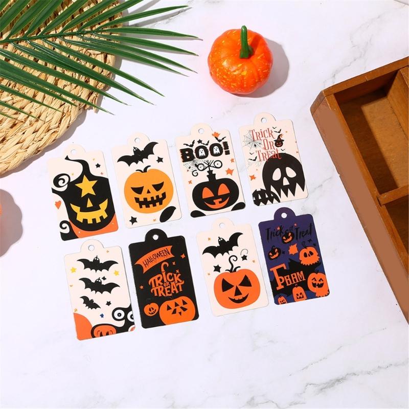 80Pcs Festival Hanging Label Set with String Light Weight Hanging Signs for Candy Cookie Goodie Bags Wrapping Hanging
