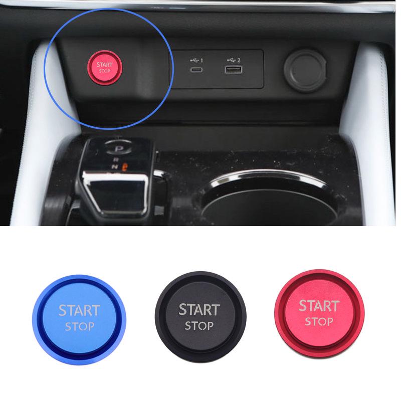 Decorative and Aluminum Alloy Stickers for 22-25 Nissan X-Trail Hybrid Start Button.