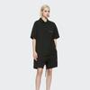 Fear of God Essentials SS20 Reflective Logo Solid Short Sleeve Polo Shirt Unisex Tops Black FOG-SS20-415