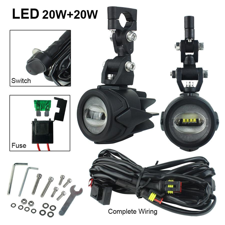 Auxiliary Fog Lamp Front Brackets Led Driving Light for BMW R1200GS Adventure LC F650GS F800GS F700GS Motorcycle Headlights