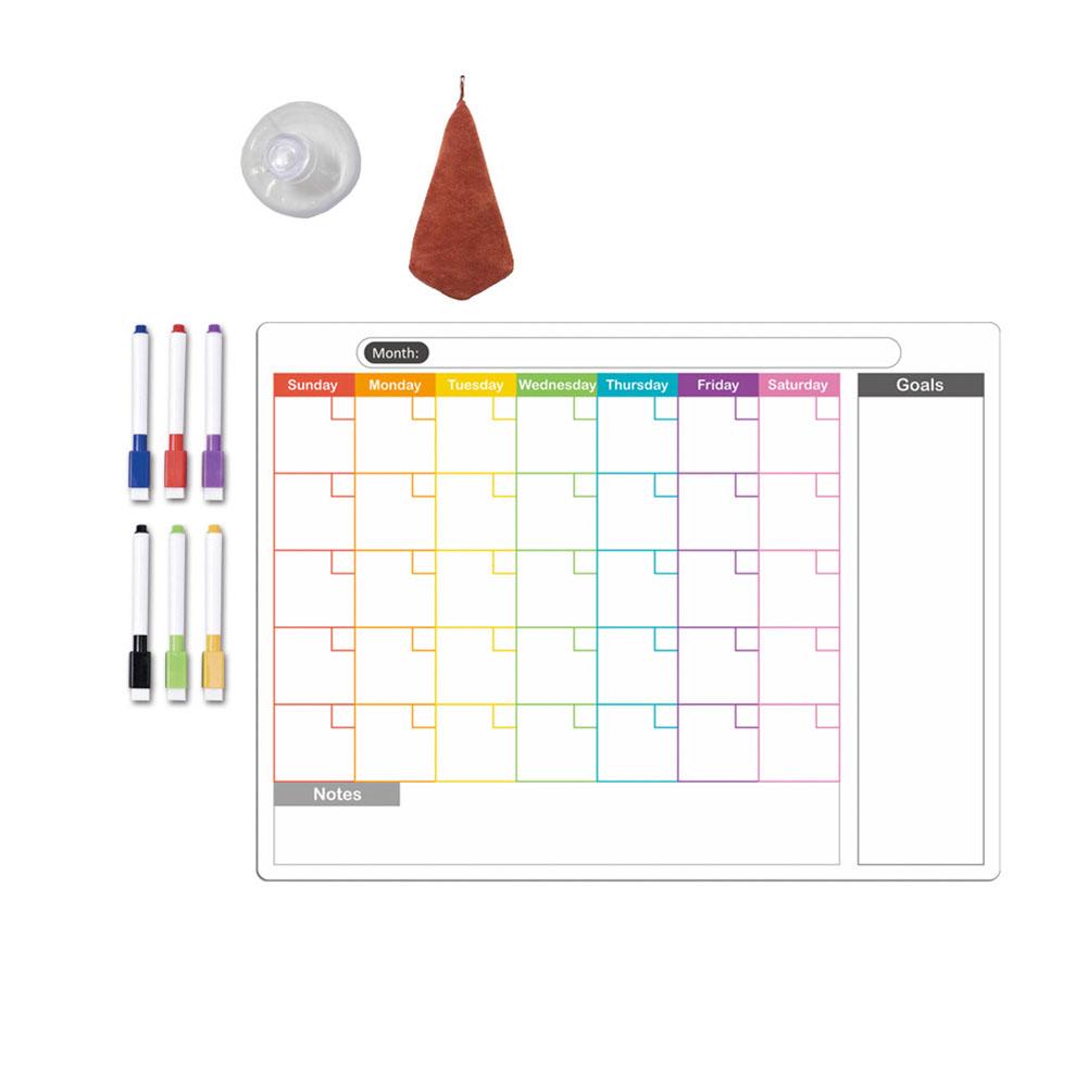 Stylish Erasable Magnetic Calendar Board For Easy Weekly Planning Calendar Erasable Monthly And Weekly Schedule Magnetic