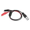2 Stück Oszilloskop-Testsonde Kabel BNC-Stecker Q9 zu Doppelkrokodilklemme 0,5m