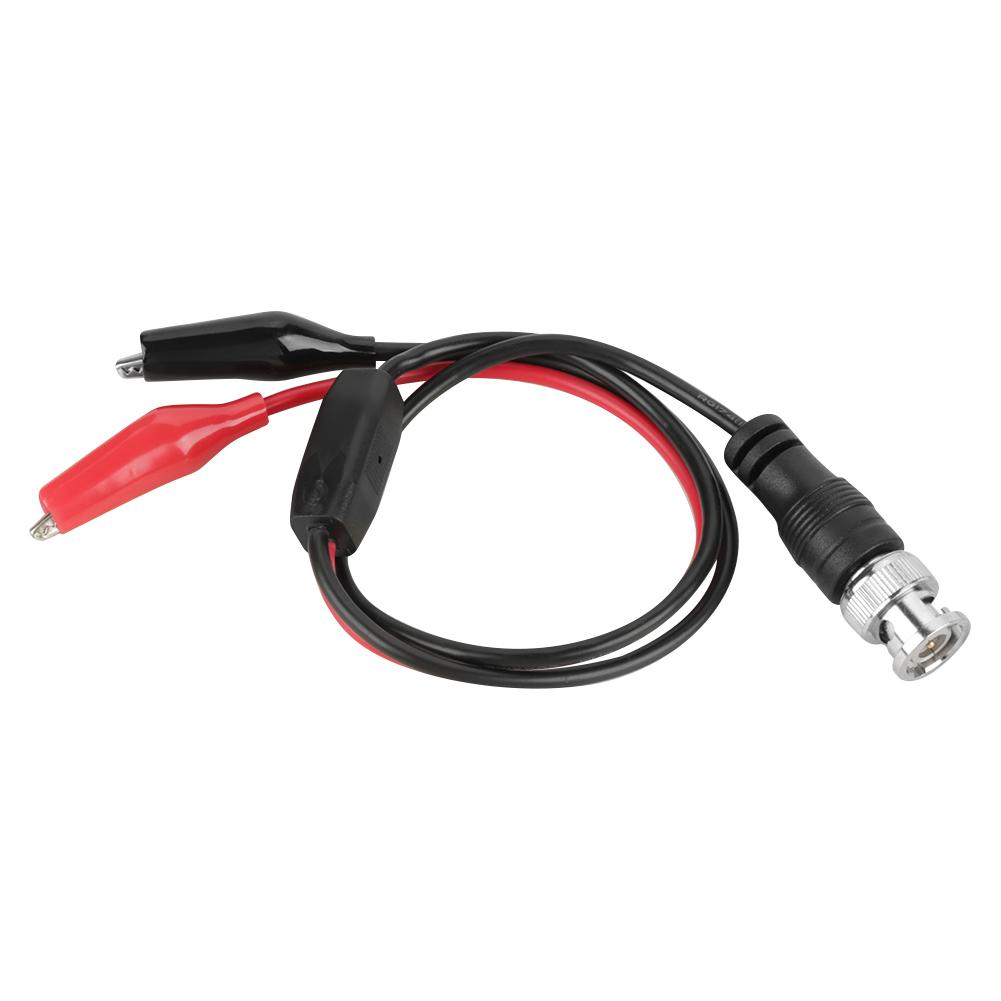 2 Stück Oszilloskop-Testsonde Kabel BNC-Stecker Q9 zu Doppelkrokodilklemme 0,5m