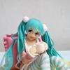 16CM Anime Figure Hatsune Miku Figure Loungewear Ponytail Girl Kariko Koyama Pillow Sitting Model Toy Figuine PVC Action Model