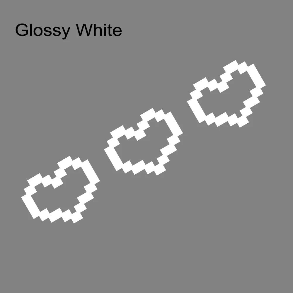 Small Pixel Hearts Vinyl Decal Car Window Cute Sticker Love Heart Truck Body Camper Motorcycle Helmet Graphics Decor Accessories